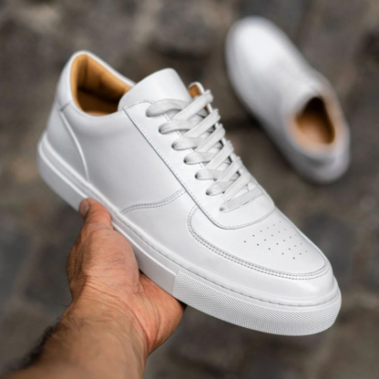 Sapatos de Estilo Clássico em Pele Italiana Macia para Homem