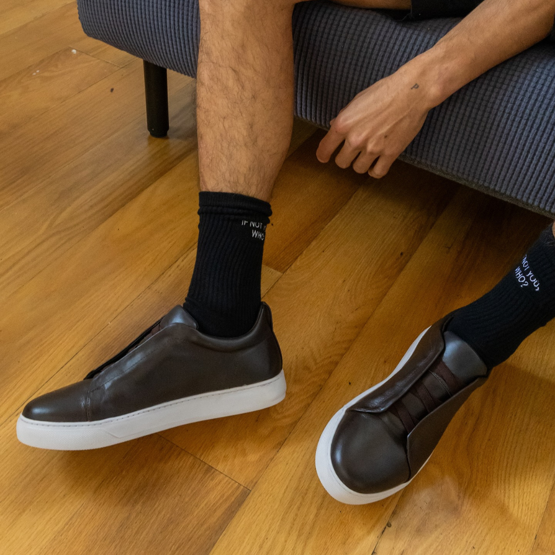 Sapatos de Homem com Sola Confortável e sem Atacadores