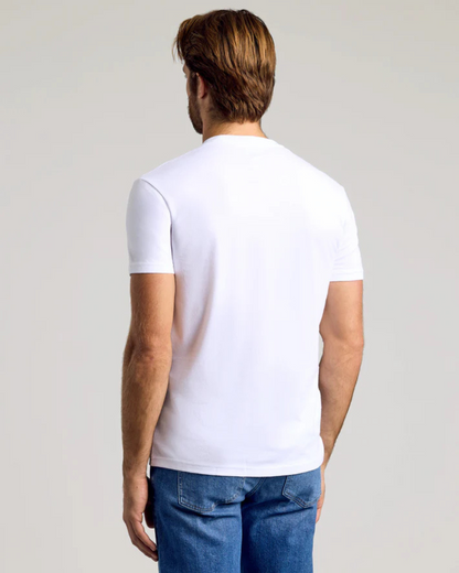 Camisola de Manga Curta de Corte Fino e Elástico para Homem