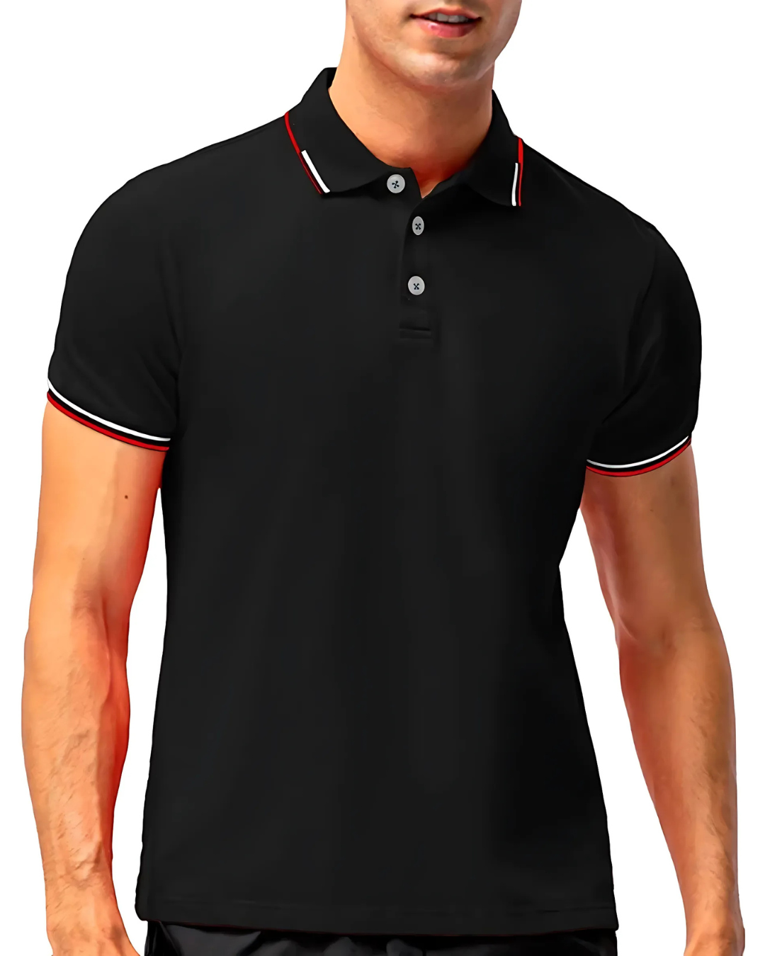 Camisola Pólo Militar Tática de Manga Curta para Homem com Tubagem