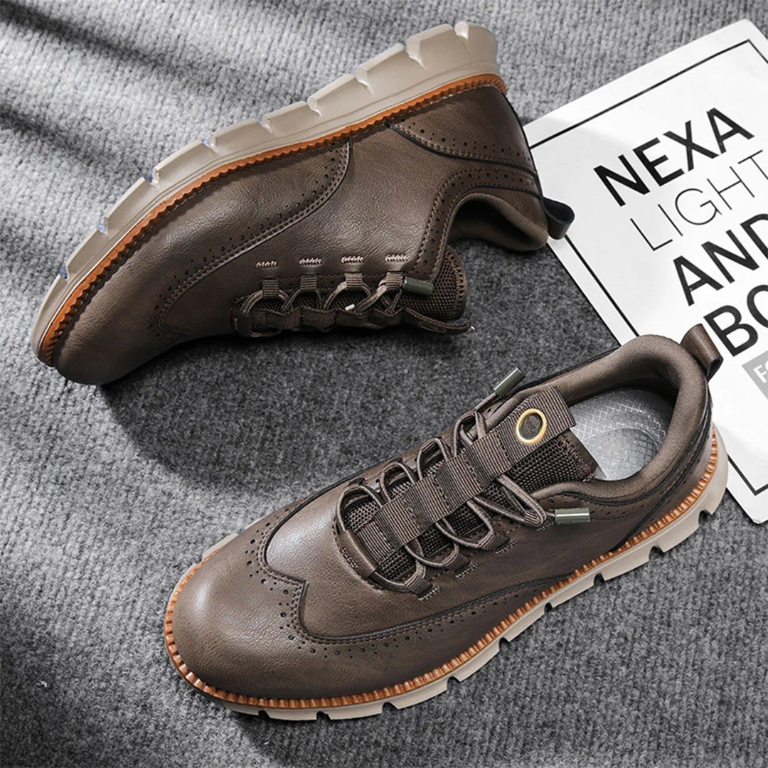 Sapatos casuais à prova de água para homem com sola ortopédica