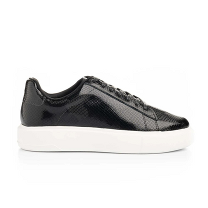 Sapatos urbanos com estampado texturado brilhante e sola antiderrapante