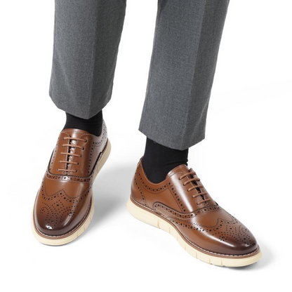 Sapatilhas Casuais em Couro Respiravel e Elegante para Homem