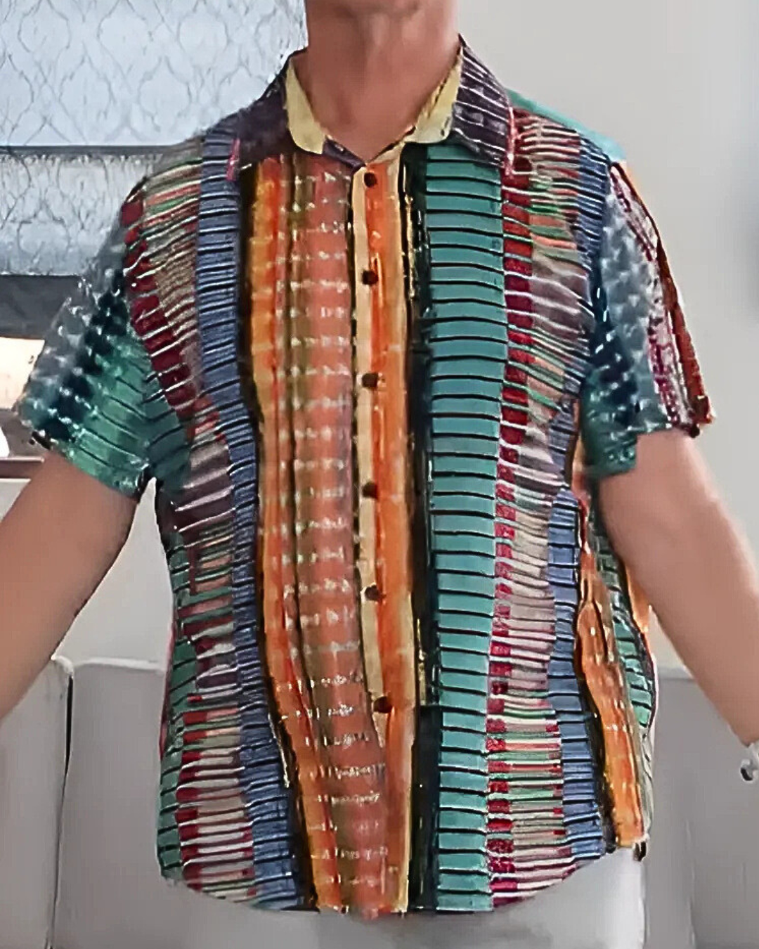 Camisa para homem de manga curta