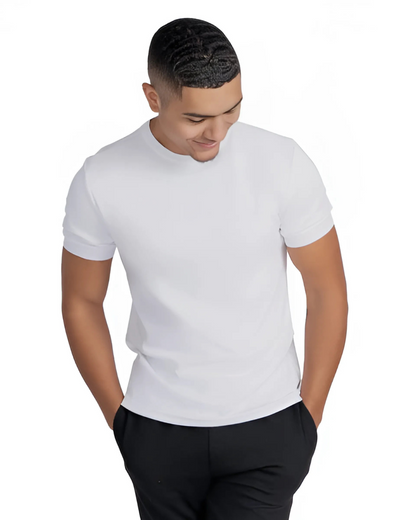 Camiseta Básica de Manga Curta com Gola Redonda Conforto e Versatilidade Diária (OFERTA 2X1)