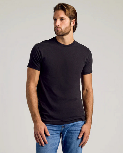 Camisola de Manga Curta de Corte Fino e Elástico para Homem