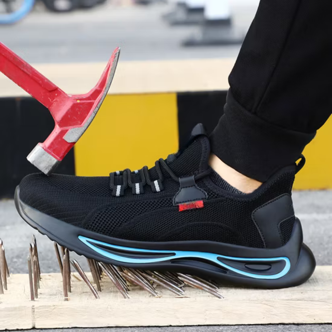 Sapatos de segurança com biqueira de aço para homem