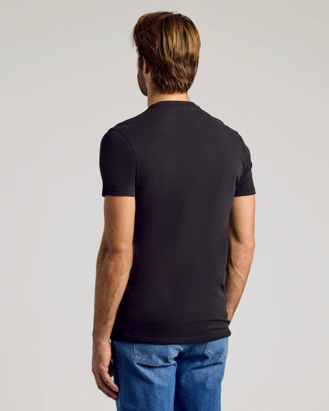 Camisola de Manga Curta de Corte Fino e Elástico para Homem