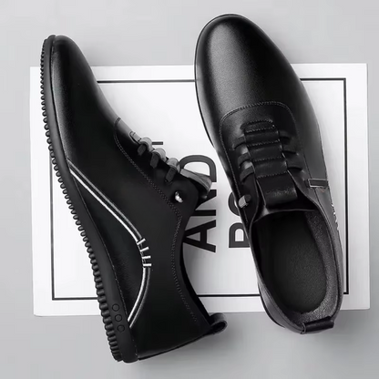 Sapatos Rasos Leves e Macios em Pele para Homem