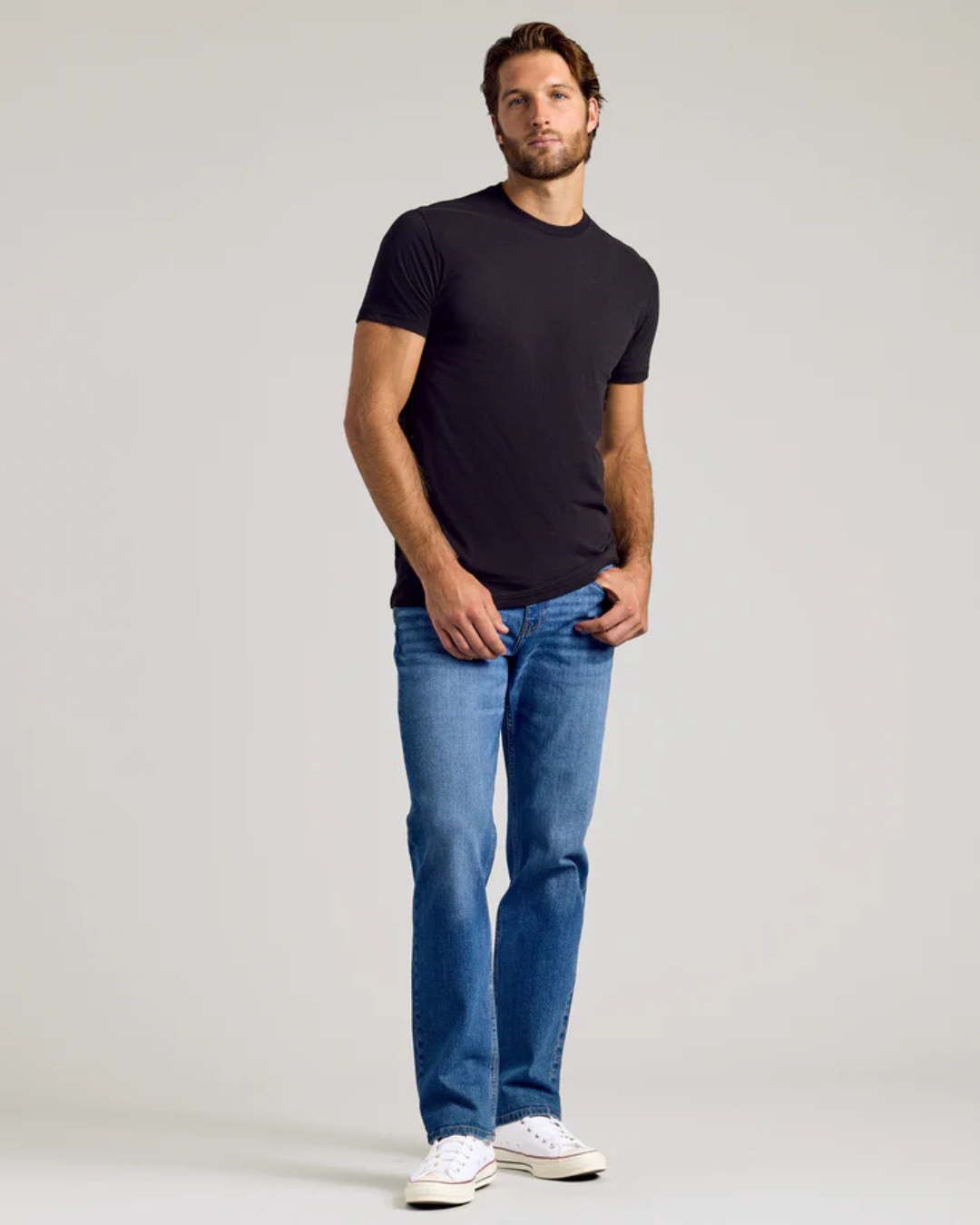 Camisola de Manga Curta de Corte Fino e Elástico para Homem