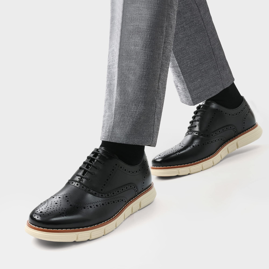 Sapatilhas Casuais em Couro Respiravel e Elegante para Homem