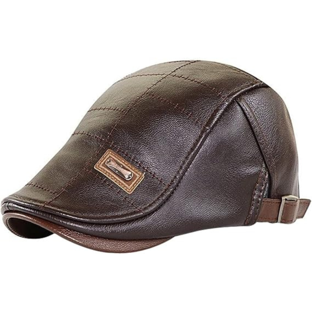 Boina de Couro para Homem
