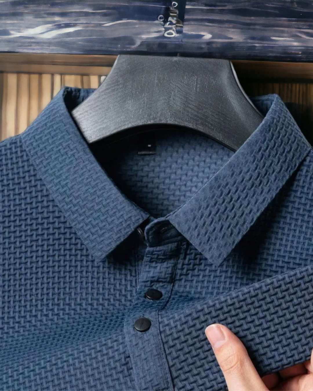 Camisa Pólo Casual de Manga Curta com Corte Justo (OFERTA 2X1)