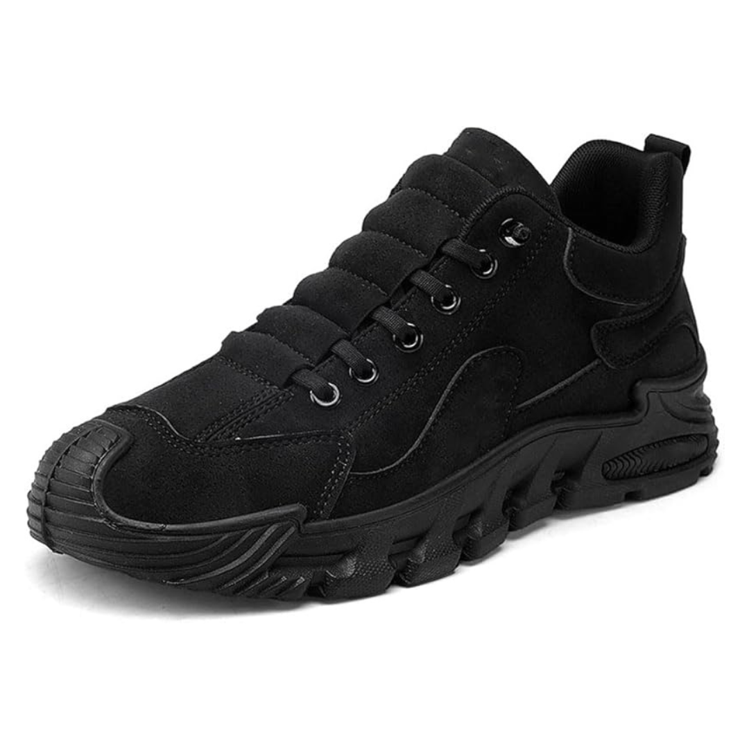 Sapatos casuais antiderrapantes de sola grossa para homem