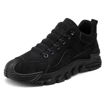 Sapatos casuais antiderrapantes de sola grossa para homem